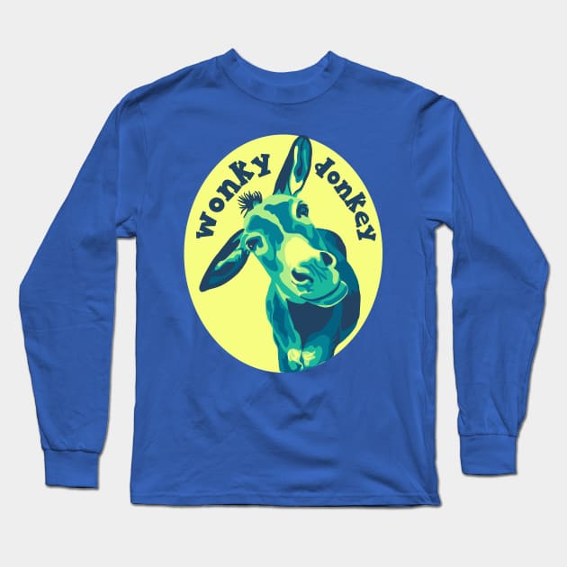 Wonky Donkey Long Sleeve T-Shirt by Slightly Unhinged